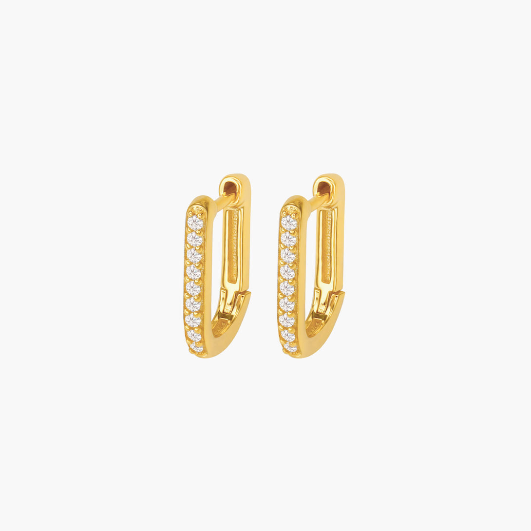 gemma gold u hoop earrings