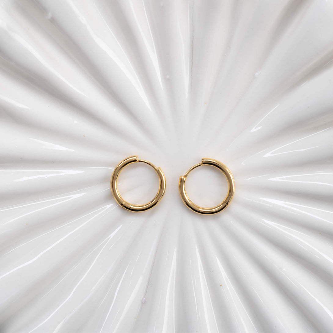 gold hoop earrings small