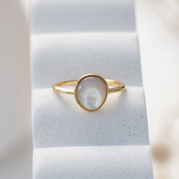 Serene Mother of Pearl Ring